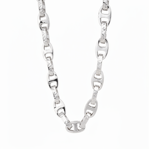Collier chaîne marine en platine Pt950 massif blanc de qualité supérieure, robuste, unisexe, audacieux, bijou en platine, cadeau - Product Image 5