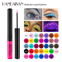 Crayon eyeliner 34 couleurs, handaiyan mat, séchage rapide, longue tenue, anti-bavures, fluorescent UV, eyeliner liquide coloré
