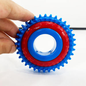 Personalizada respetuosa con el medio ambiente <span class=keywords><strong>Micro</strong></span> Spike forma de anillo novedad Squeaky masticar juguetes para perros a granel Material TPR opción al por mayor disponible - Product Image 3