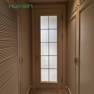Portes en bois massif Huasin 2025 de haute qualité, <span class=keywords><strong>prix</strong></span> d'usine personnalisé, pour les constructeurs, les développeurs, les architectes du monde entier, entrée, salle de bain, couloir - Product Image 1