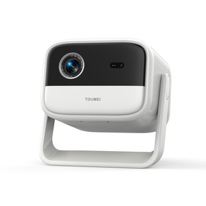 โปรเจคเตอร์อัจฉริยะพร้อม Google TV 4K โปรเจคเตอร์ Android WiFi ความสว่าง 1300 ANSI ลูเมนส์ โปรเจคเตอร์ขนาดเล็กสำหรับโฮมเธียเตอร์ โฟกัสอัตโนมัติ ปรับคีย์สโตนอัตโนมัติ - Product Image 1