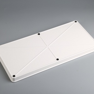 Bandeja Cuadrada de Melamina con Patrón de Mármol, Tamaño L, Apta para Lavavajillas, Duradera, Segura para Contacto con Alimentos, Bandejas de Servicio Residenciales - Product Image 4