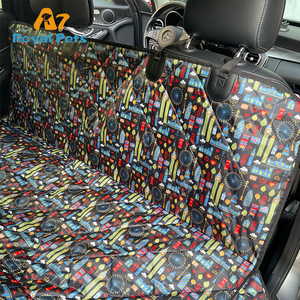 Housse de siège de voiture imperméable pour <span class=keywords><strong>chien</strong></span>, protection de siège arrière avec motif animal, adaptée aux voyages pour les voitures - Product Image 3