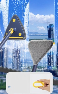 BENHENG Triangle 360 poignée de réglage rotative microfibre Duster Magic Flat Mop Floor Window Wiper - Product Image 2