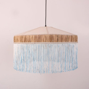 Minimalist Design Rattan Raffia Chandelier Round Pendant <b>Light</b> For Living Room <b>Dining</b> Room Bar Soft Furnishings Showroom - Product Image 3