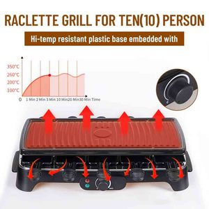 Gril à <span class=keywords><strong>raclette</strong></span> électrique intérieur approuvé CE CB GS Contrôle de la température sans fumée pour les barbecues à domicile - Product Image 4