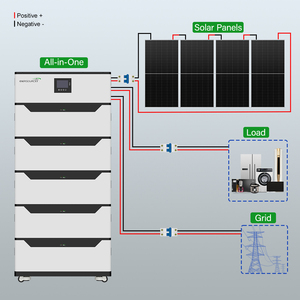 Sistema de Almacenamiento Solar con Batería de Iones de Litio Lifepo4 de 5kw-20kw con Inversor y Controlador MPPT, Venta Directa de Fábrica OEM ODM - Product Image 4