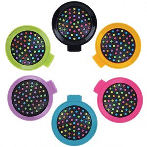 Peigne démêlant en plastique personnalisé avec logo, brosse à cheveux compacte de voyage pour enfants, mini brosse à cheveux pliable de poche, coussin en nylon de forme oblongue - Product Image 4