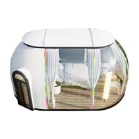 Maison dôme en polycarbonate transparent personnalisé Installation facile Chambre étoilée pour camping Serres Hôtel Usage domestique Extérieur