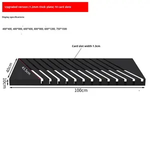 Étagère d'exposition pour carreaux, surface peinte, imitation bois, mur de briques, couleur marbre, échantillon de pierre, insert en bois, présentoir de sol oblique - Product Image 6