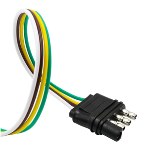 موصل مسطح رباعي الاتجاهات ذكر وأنثى لتمديد الأسلاك في المقطورات، كابل تمديد 18AWG - Product Image 2