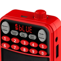 Radio numérique portable et haut-parleur avec écran, carte TF, lecteur USB, radio FM, batterie rechargeable 5.0 pour une utilisation en extérieur