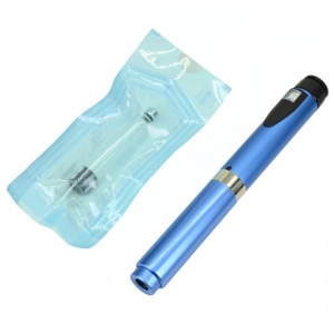 Blue Reusable Metal Syringe <b>Pen</b> V2 61IU Eco Friendly 3ml Short Stopper Cylinder Design Injection <b>Pen</b> for Skin Care Daily Use - Product Image 1