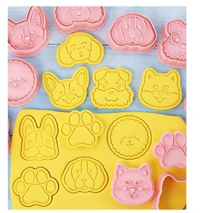 Set di stampini per <span class=keywords><strong>biscotti</strong></span> 3d stampo animale cane e novità pasticceria accessori da cucina timbro tipo di biscotto dinosauro - Product Image 3