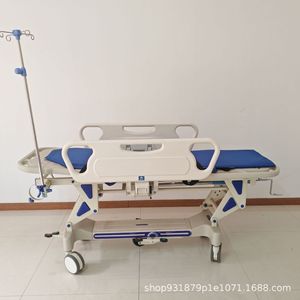 Carrito de Emergencia PingAnYongTai KR005 con Capacidad de Carga de 500 lb, Cama de Transporte Hospitalaria con Soporte para Vía Intravenosa - Product Image 2