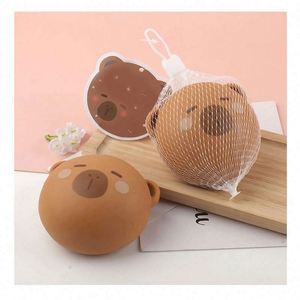 High Quality OEM Capybara <b>Squishy</b> Mellow Set Picture Shown Colors Eco-friendly TPR Stress Relief Promotional Toy Squeeze Toys - Product Image 1