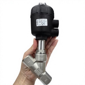 Original Burkert Pneumatic Angle Seat Valve 00001421 DN15 Threaded SS316 <b>PTFE</b> Seal for Water Steam Chemical - Product Image 2