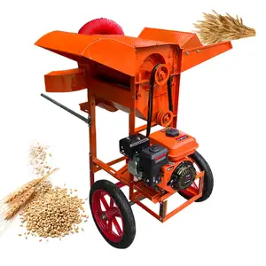 High Quality Semi-automatic Grain Thresher wheat thresher machine BB-TW40 With Gasoline Engine
