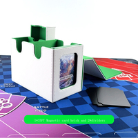 Boîte de rangement pour cartes de jeu Torson Wholesale Custom 160+ en cuir PU, avec plateau à dés pour Yu-Gi-Oh TCG