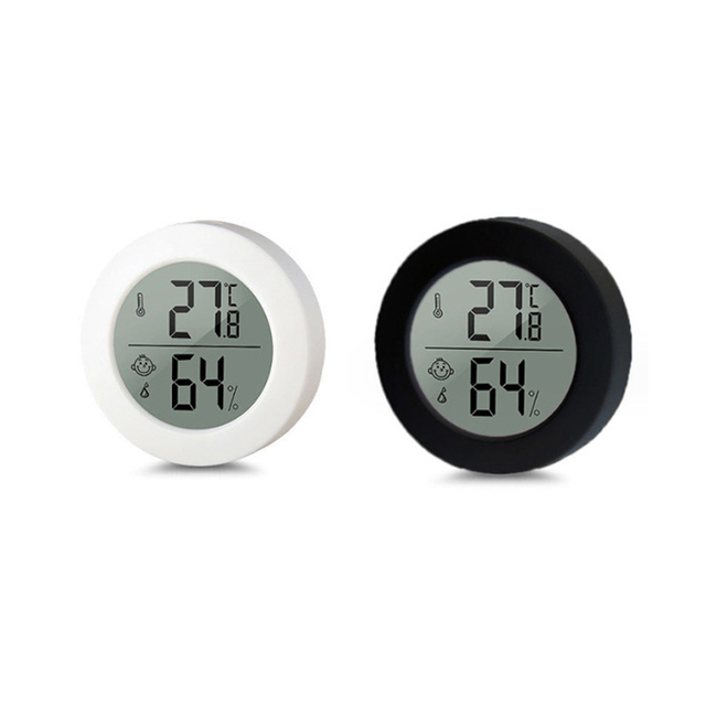 LCD Digital Thermometer Hygrometer Fridge Freezer Temperature Humidity Sensor High Accuracy Surface Mount Celsius Fahrenheit