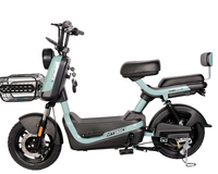 Scooter électrique pas cher 48V 350W, vélo électrique, pneu à vide de 14 pouces, 2 places, moteur sans balais, suspension intégrale, étanche, longue portée, pour adultes, ville