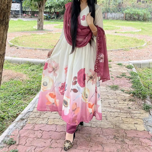 Nuevo conjunto de traje de diseñador tradicional pesado bordado hermoso trabajo Dupatta ropa de fiesta Salwar Kameez Choli forro completo - Product Image 1