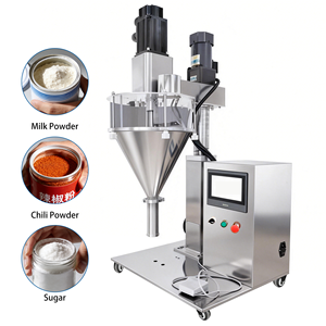 Machine de remplissage à vis sans fin pour poudre sèche à petite échelle de bureau, 5g-1000g, remplisseur de poudre d'assaisonnement/de farine/de lait - Product Image 1