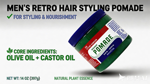 Pomada Texturizante para el Cabello Orgánica Sin Alcohol, Fijación Fuerte, Brillo No Pegajoso, Aceites de Oliva y Ricino, Estilizador de Ondas, Rizado, Unisex para Adultos - Product Image 6