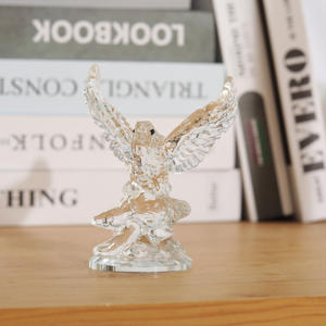 Figura de Águila Cristalizada, Águila Calva Pulida, Adorno Coleccionable Ecológico, Estatua Decorativa para Mesa, Decoración del Hogar - Product Image 2
