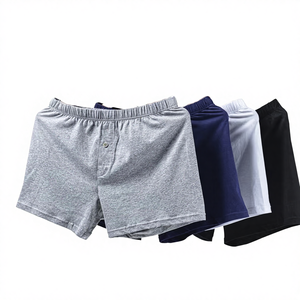 Calzoncillos Boxer de Hombre de Alta Calidad, Corte Medio, 100% Algodón, Transpirables, de Punto, con Logotipo en la Cintura y Botones - Product Image 2