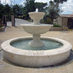 BLVE a grandezza naturale intagliato a mano <span class=keywords><strong>Villa</strong></span> interna europea fontana da giardino in pietra naturale marmo bianco fontana d'acqua - Product Image 5