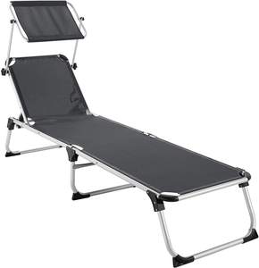 Patio Camping Pliant Plage Jardin Pliable Portable Lit Chaise Longue <span class=keywords><strong>Salon</strong></span> Deux Position - Product Image 4