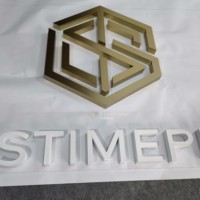 Letras de Canal de Acero Inoxidable con Acabado Espejo Mate + Pintura en Aerosol de Acero Inoxidable para Uso en Interiores, Letreros Compuestos Personalizados Ecológicos