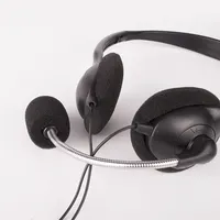 Casque d'écoute professionnel avec Microphone, pour PC, 3.5mm, avec contrôle du Volume, casque d'écoute léger