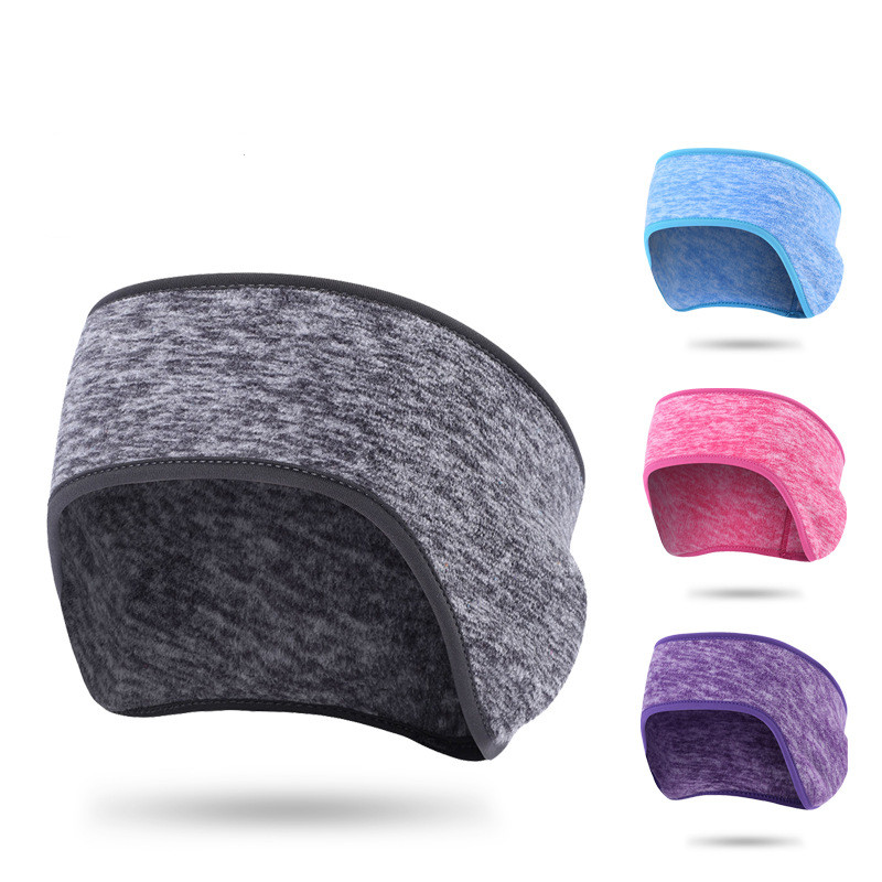 Флисовые наушники, повязка на голову, зимние наушники для бега, велоспорта