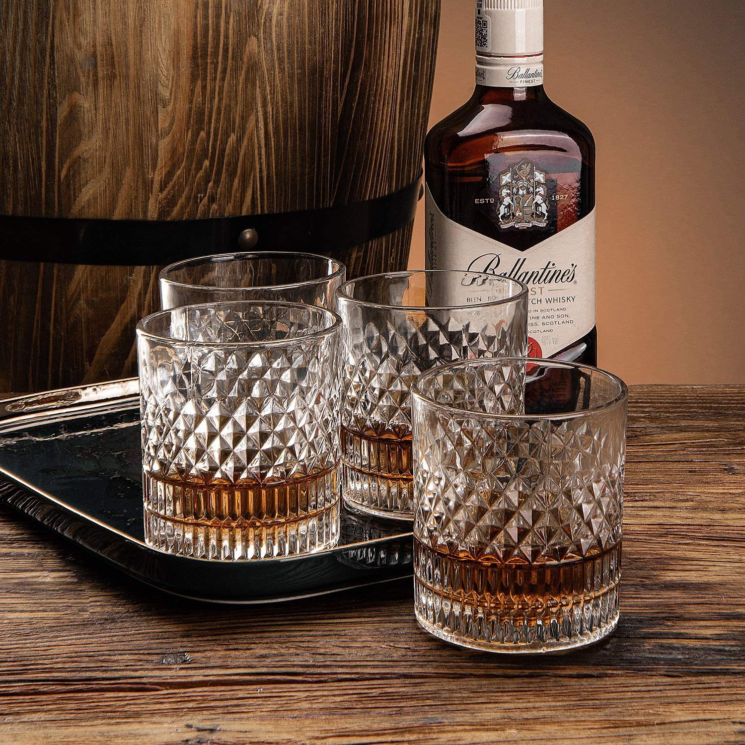 Wholesale Custom round whiskey tasting glass whiskey glass tumbler