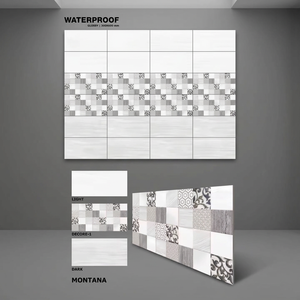 300x600mm exterior de cerámica 30x60cm Digital 12x24 esmaltado brillante Interior Mono ladrillo gris porcelana pulida azulejos de pared precio - Product Image 2