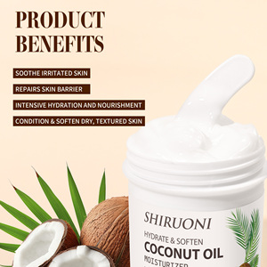 Crème hydratante pour le visage et le corps à l'huile de <span class=keywords><strong>coco</strong></span> biologique de marque privée, raffermissante, éclaircissante, pour une peau plus douce et lisse - Product Image 2