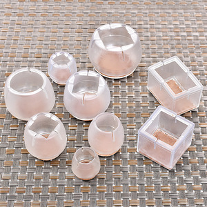 Couvre-pieds de table et de chaise, coussinets de protection antidérapants en Silicone pour meubles, style nordique, forme carrée, matériau en PVC - Product Image 3