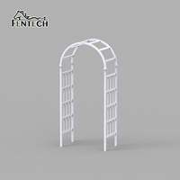 Arche de jardin portable en PVC plastique pour événements et mariages, arche de jardin avec porte, Fentech