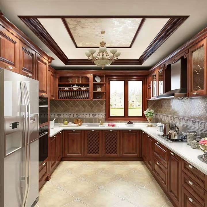 New Design Customized Make Bedroom Kitchen Furniture Wooden Glass Door