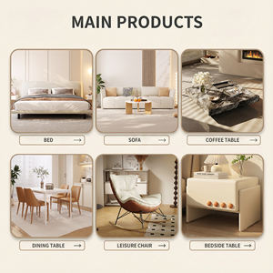 कारखाने थोक नवीनतम आधुनिक बेडरूम फर्नीचर नरम रानी आकार डबल चमड़े के बिस्तर के लिए हेडबोर्ड के साथ लकड़ी के बिस्तर - Product Image 3