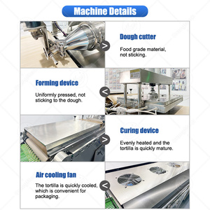 ORME Mejor Precio Harina Maíz Tortilla Mexicana Hacer Máquina Grano Producto Taco Roti Roller Maker - Product Image 5