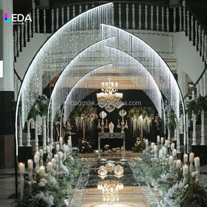 LEDA <b>Tree</b> Road with <b>Lights</b> Wedding Stage Welcome Area Decorative <b>Lights</b> Ornaments Crystal - Product Image 1