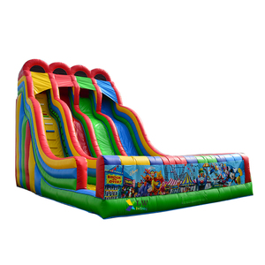 Tobogán Inflable Comercial Gigante Arcoíris de <span class=keywords><strong>Tres</strong></span> <span class=keywords><strong>Carriles</strong></span> para Niños y Adultos, Castillo Inflable para Alquiler - Product Image 1