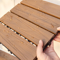 Planche de terrasse de jardin en WPC imperméable, anti-UV, revêtement composite bois-plastique