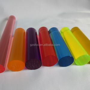 Barras y Tubos Acrílicos para Cortinas, Transparentes, con Burbujas Coloridas - Product Image 4