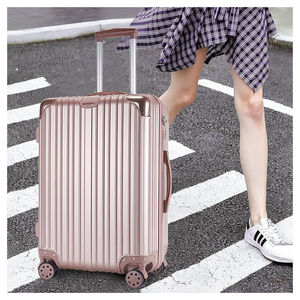 Maleta con ruedas de 20 pulgadas con cerradura de combinación, ruedas universales, equipaje de mano duradero para viajes de negocios, unisex, color sólido - Product Image 1