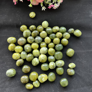 Natural Crystal Tumble <strong>Stone</strong> Healing Gemstone Green Xiuyan <strong>Jade</strong> Tumble <strong>Stone</strong> for Decoration - Product Image 2