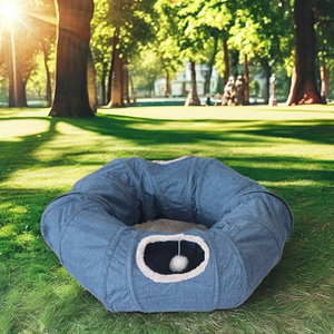 Quattro stagioni generale tubo del gatto letto all'ingrosso gratta e vinci giocattolo pieghevole Tunnel per gatti lunghi letti grigi per animali domestici - Product Image 4
